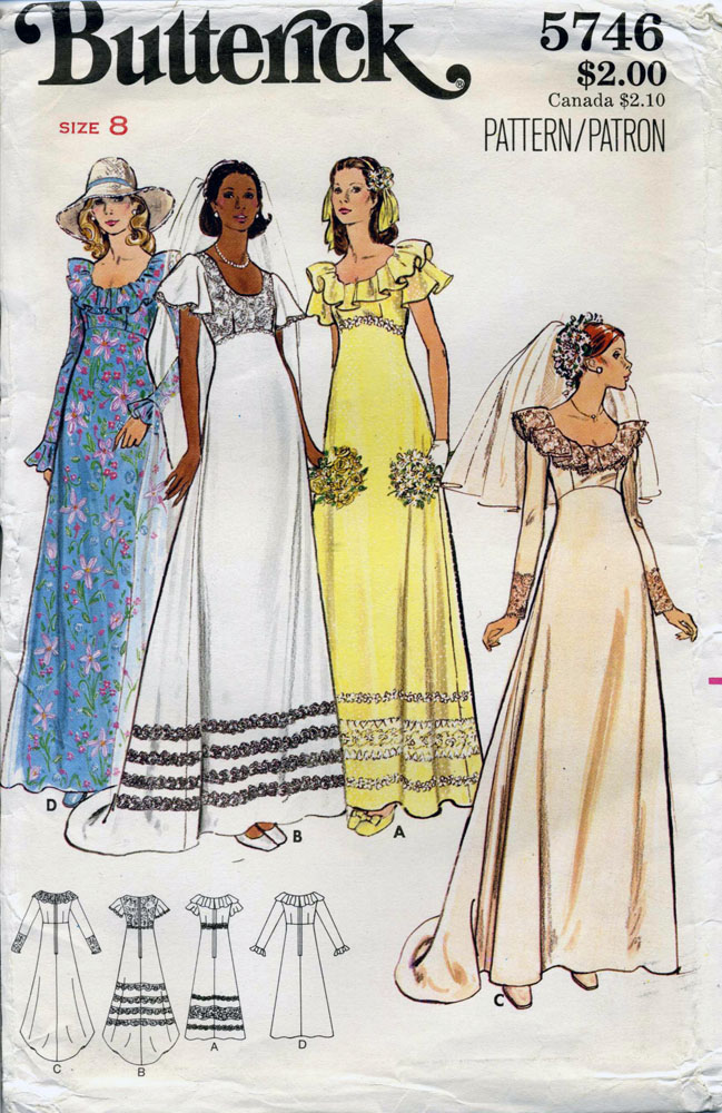 Butterick Misses' Bridal Gowns 5746 pattern review by contrariwise